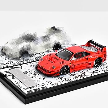 Amazon.co.jp: 1/64 error 404 Ferrari F40 LBWK Red with Decal